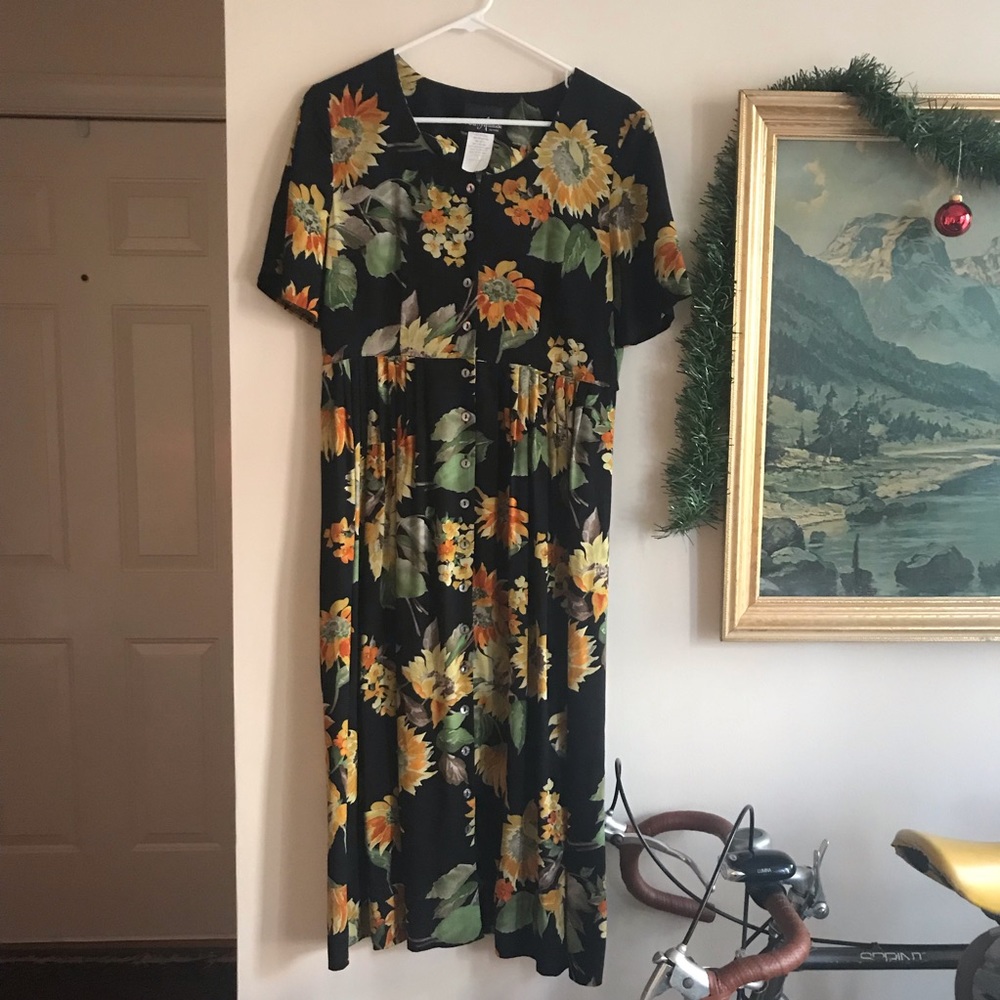 Vintage Sunflower Dress